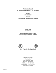 NuAire CO2 Incubator Series 8 8500/E, 8700/E Operation &amp; Maintenance Manual
