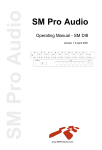 SM Pro Audio DI8 Operating Manual
