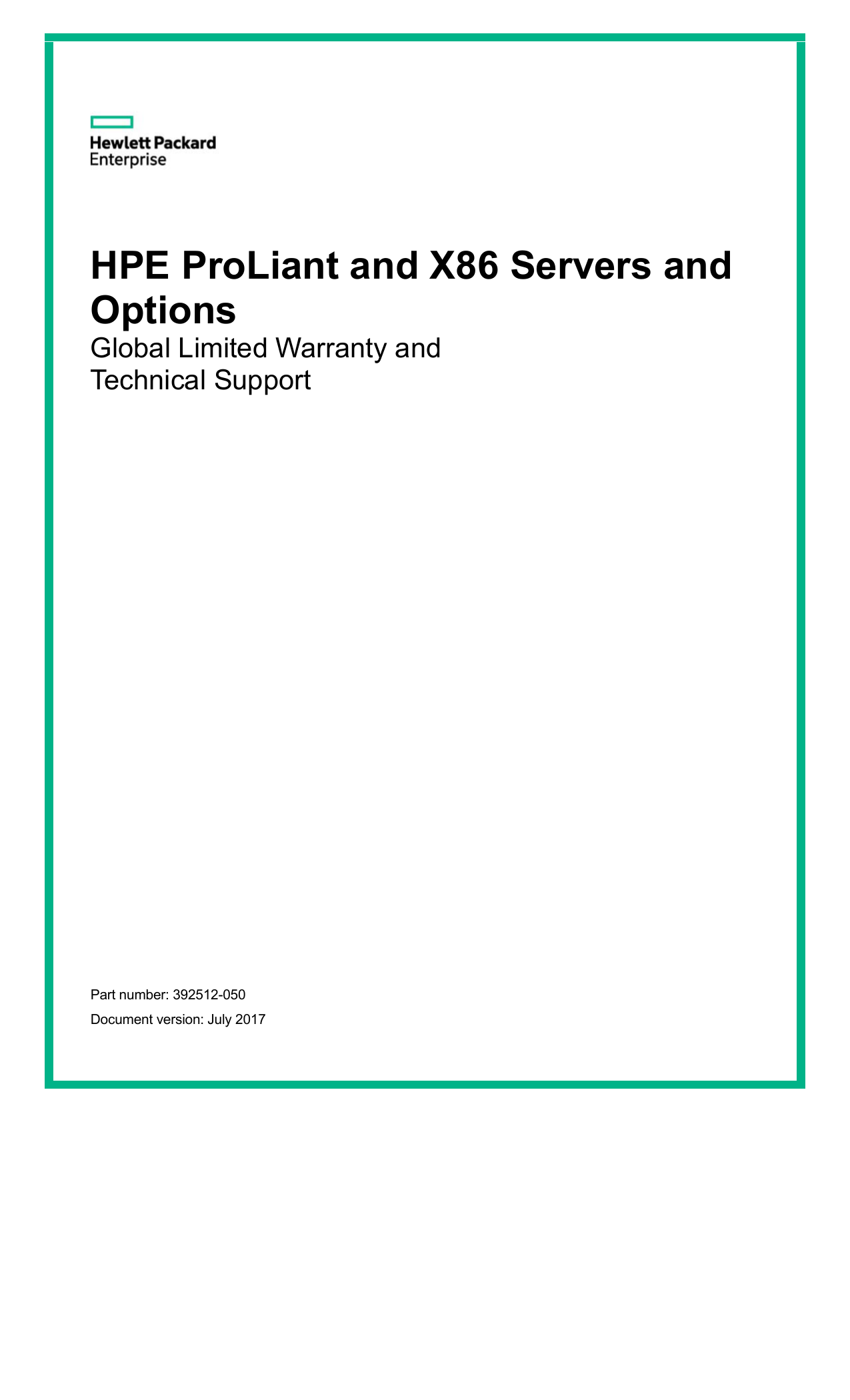 HPE ProLiant and X86 Servers and Options Manualzz