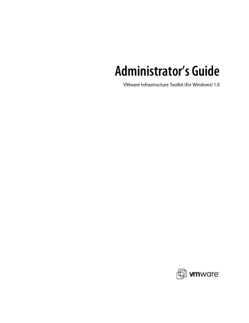 VI Toolkit (for Windows) Administrator`s Guide | Manualzz