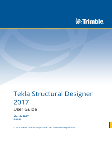 Tekla Structural Designer 2017 | Manualzz
