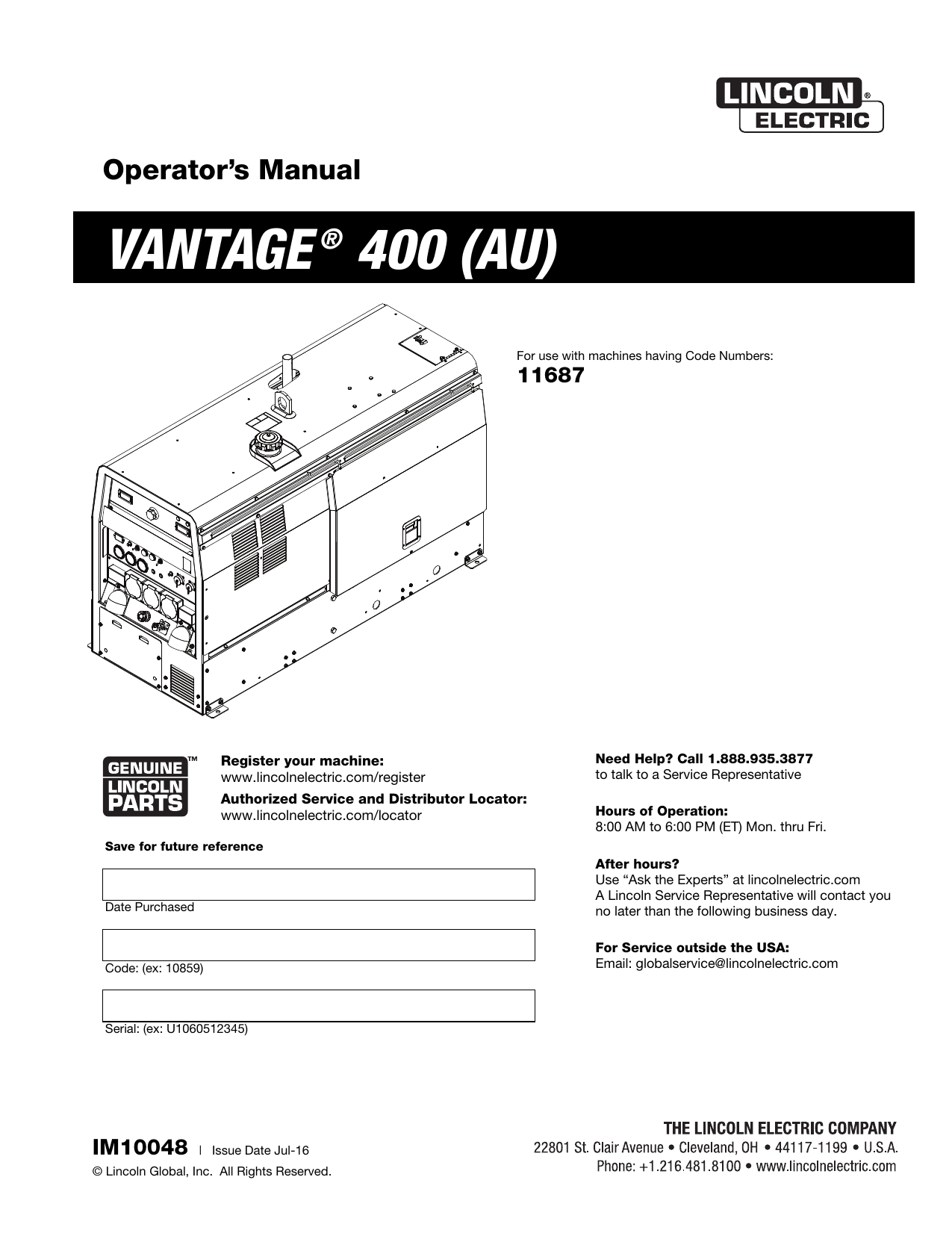 Lincoln Welder Ac 225 Parts List