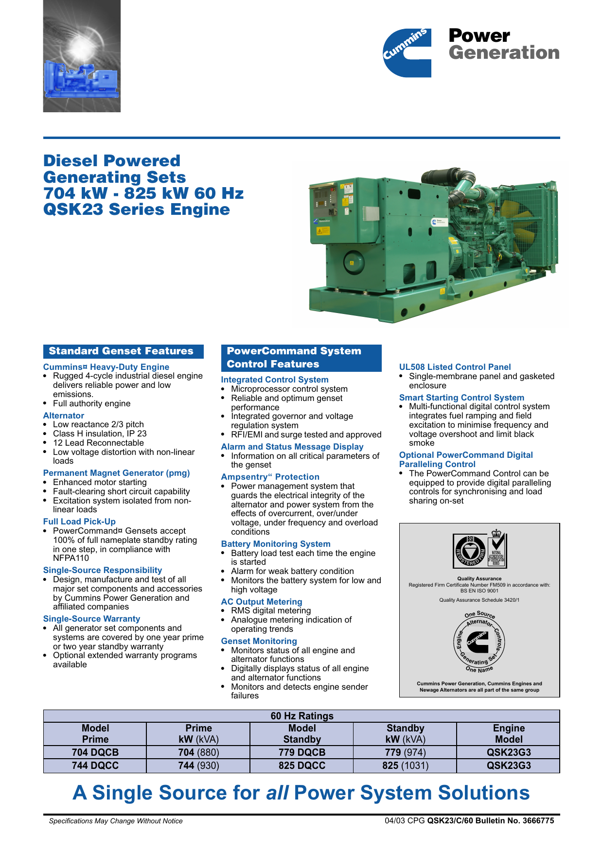 Cummins Diesel Engine Qsk23 Qsk 23 Maintenance Operation Manual