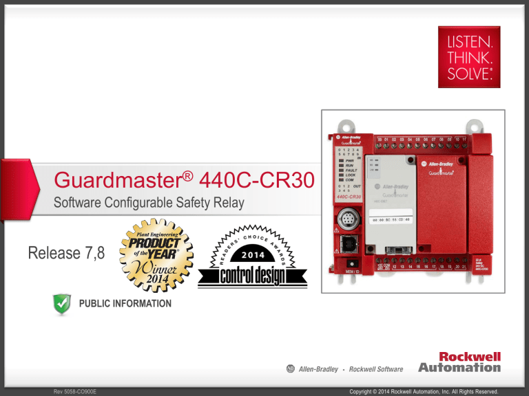 Guardmaster® 440C-CR30 - Rexel Industrial Automation | Manualzz