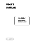 Protech Systems ISA-562LF User manual