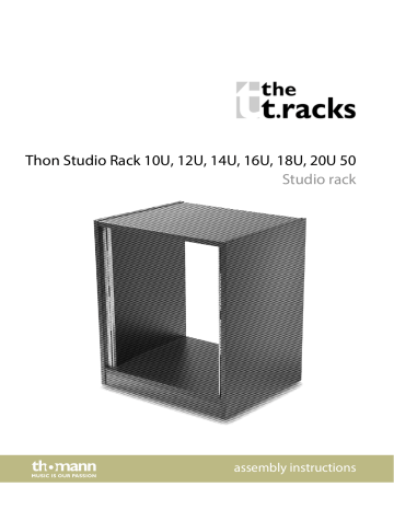 Thon Studio Rack 14U 50 black Instructions | Manualzz