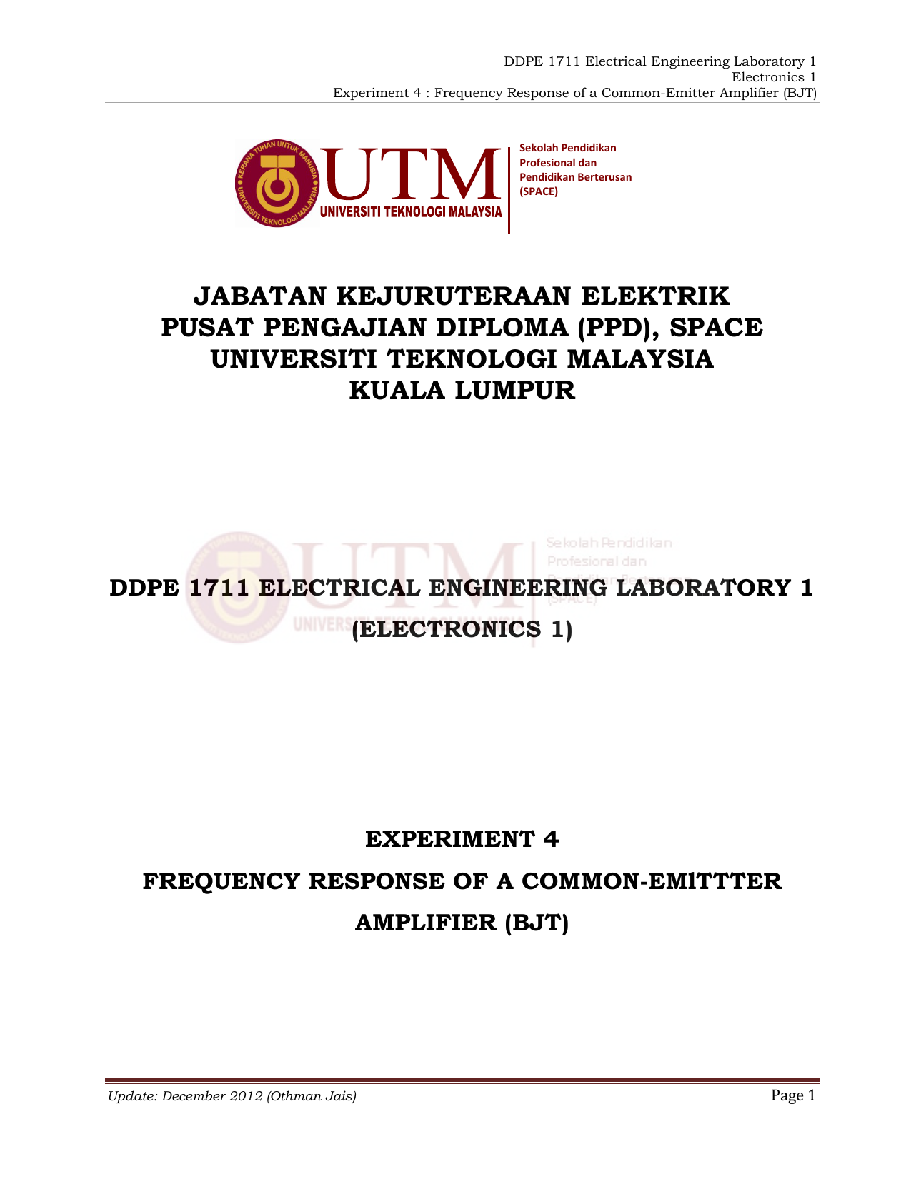 diploma kejuruteraan elektrik dan elektronik