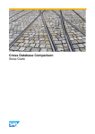 SAP database comparison Cross Database Comparison Setup Guide