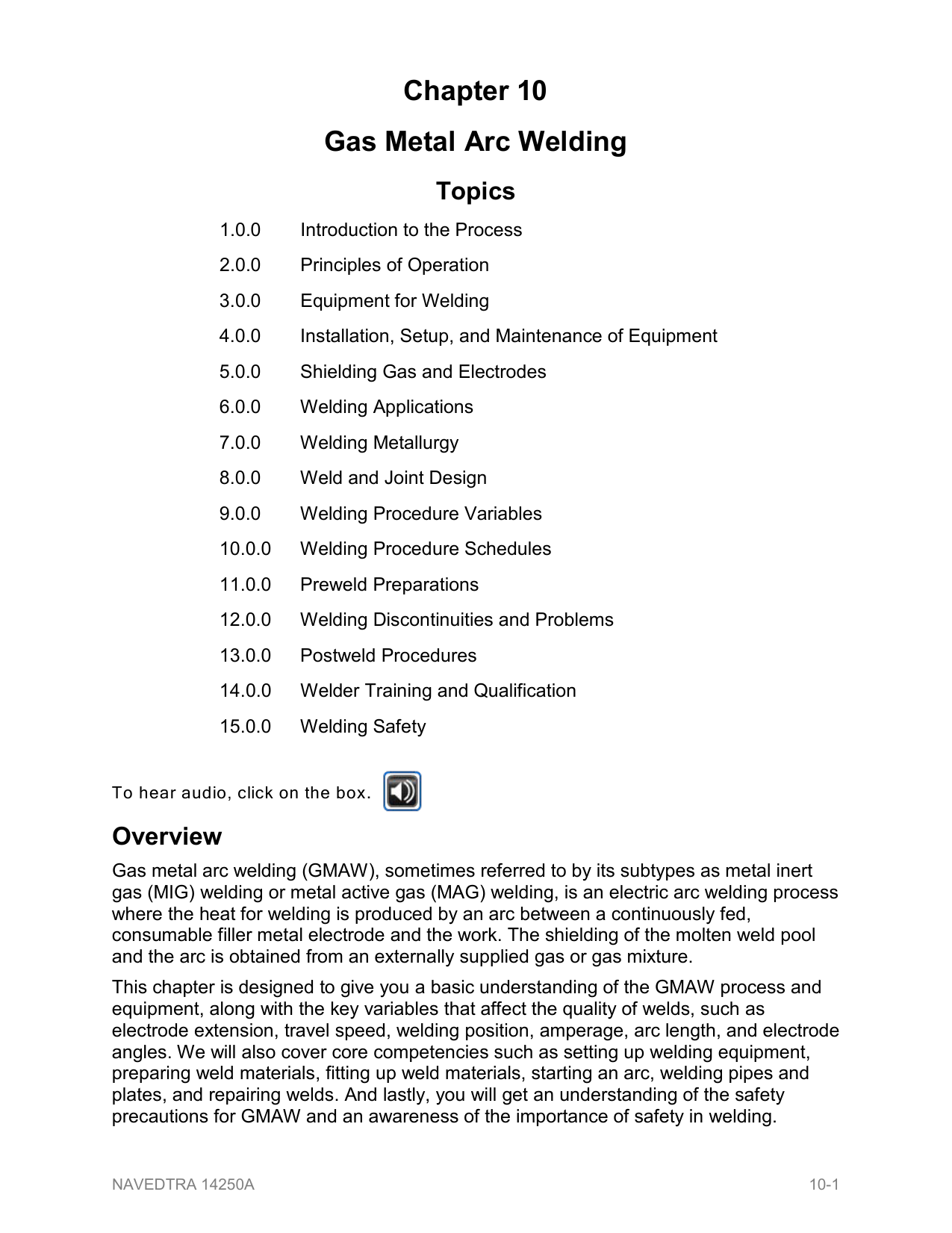 Chapter 10 Gas Metal Arc Welding Manualzz