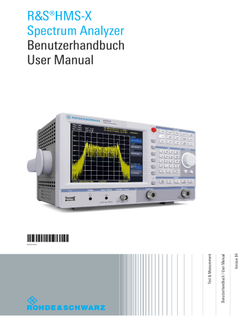 ¸HMS-X Spectrum Analyzer Benutzerhandbuch User Manual | Manualzz