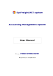 SysFreight.NET User Manual | AI Chat &amp; PDF Access