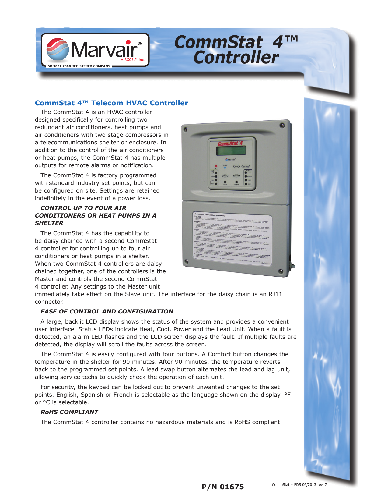 Marvair COMMSTAT 4 HVAC Controller for sale online 