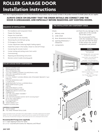 roller garage door installation instructions manualzz genie opener program to car