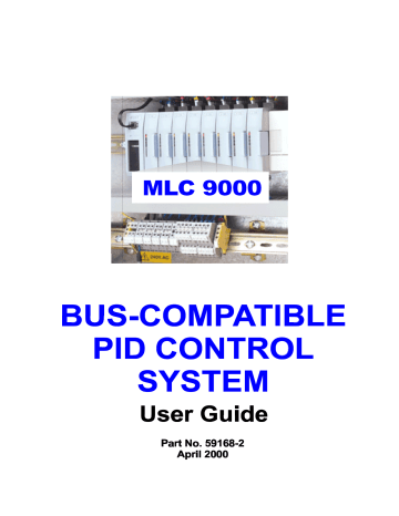 mlc 9000 bus-compatible pid control system | Manualzz