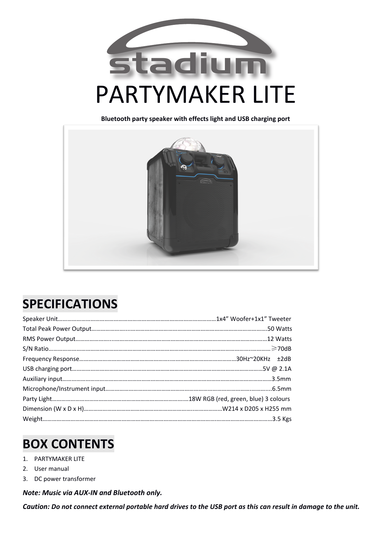 stadium bluetooth party speaker