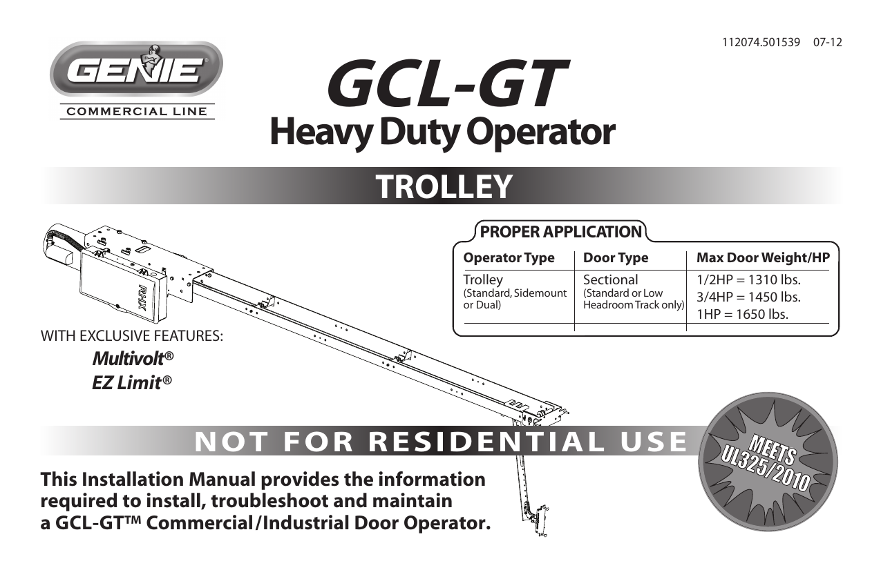 Gcl Gt Manual Genie Garage Door Openers Manualzz Com