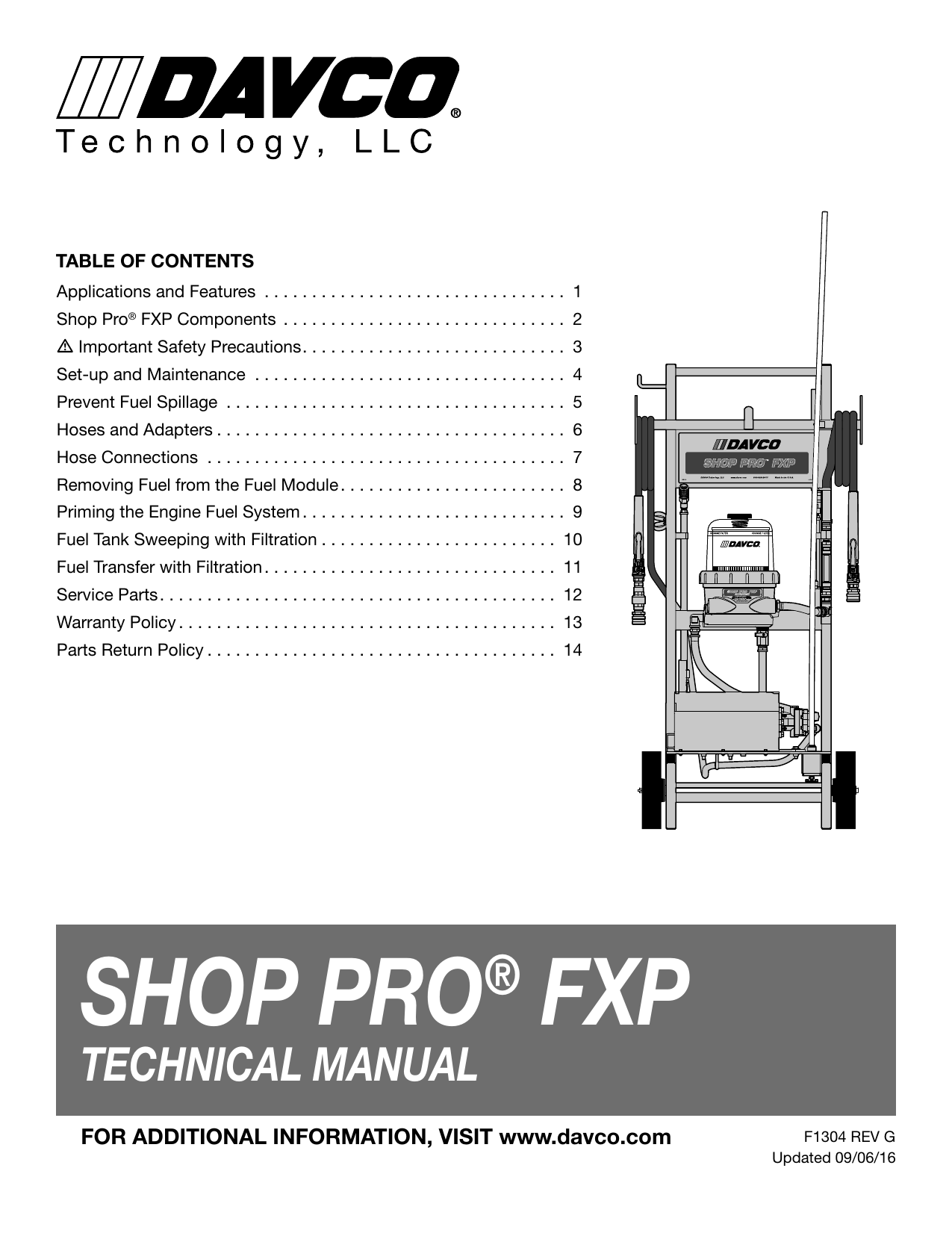 Davco SHOP PRO® FXP Manualzz