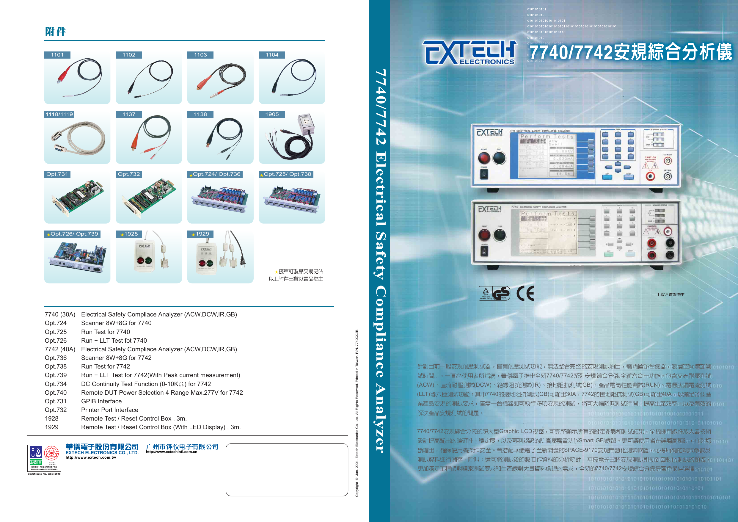 7740/7742 Electrical Safety Compliance Analyzer Manualzz