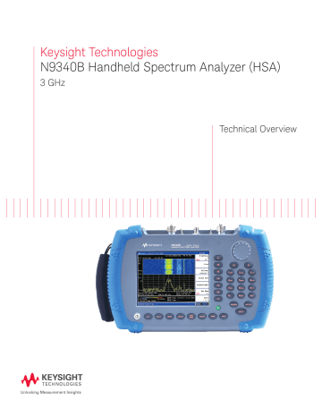 Keysight Technologies N9340B Handheld Spectrum Analyzer (HSA) | Manualzz