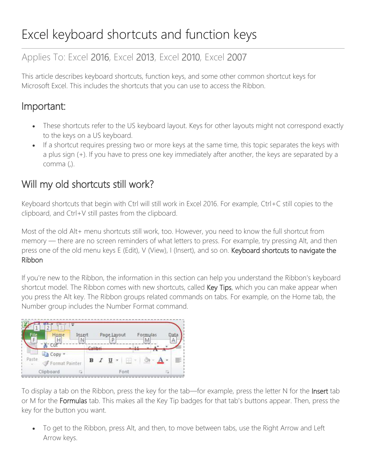 excel keyboard shortcut for format brush