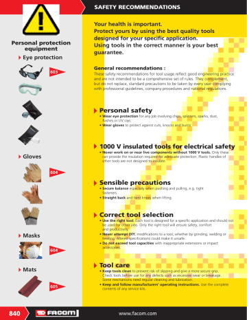 840 Personal Safety 1000 V Insulated Tools For Electrical Safety Manualzz