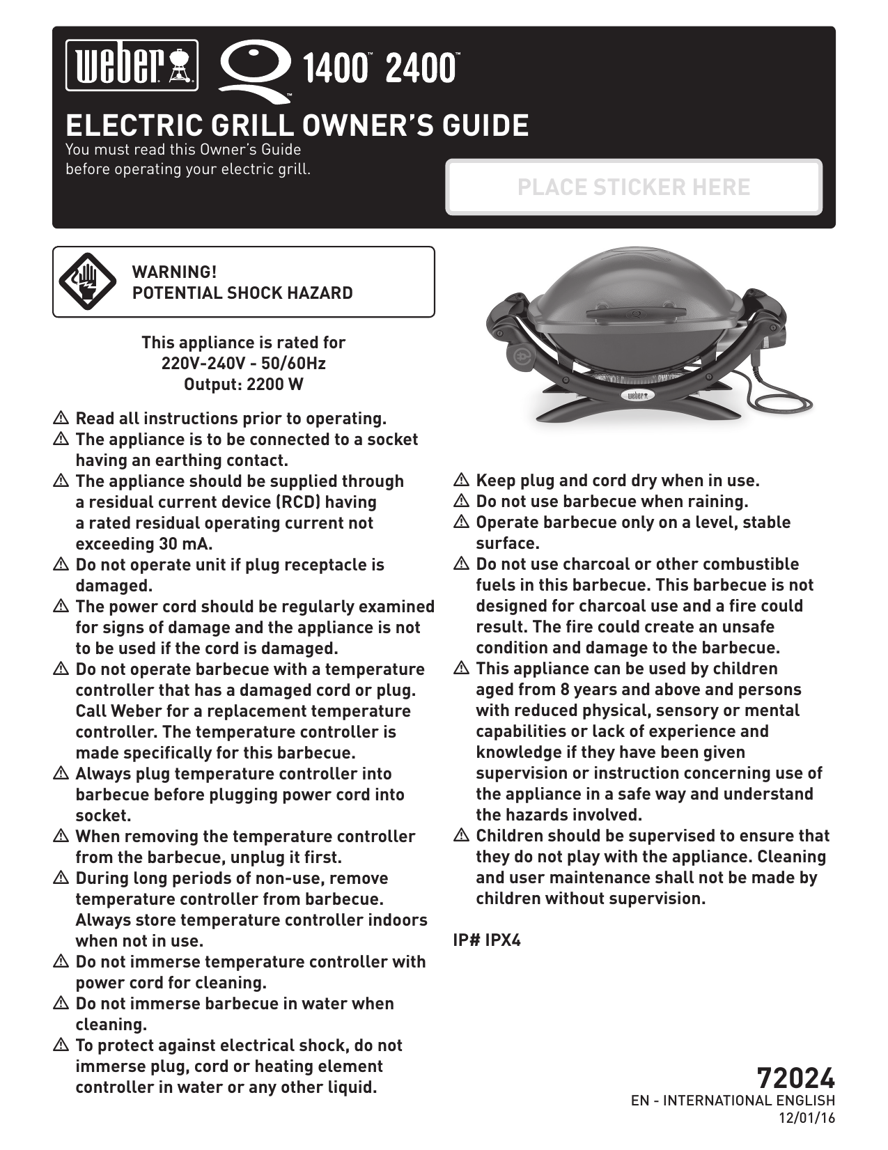 er q2400 Owner Manual Manualzz