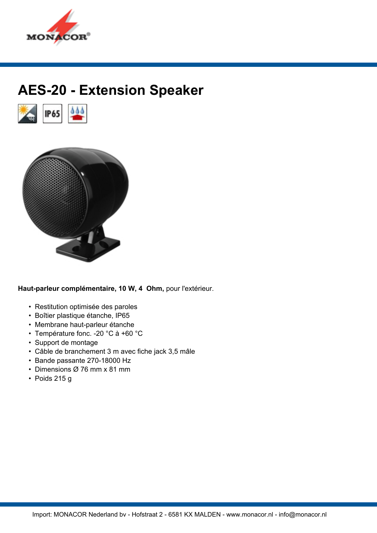 Aes Extension Speaker Manualzz