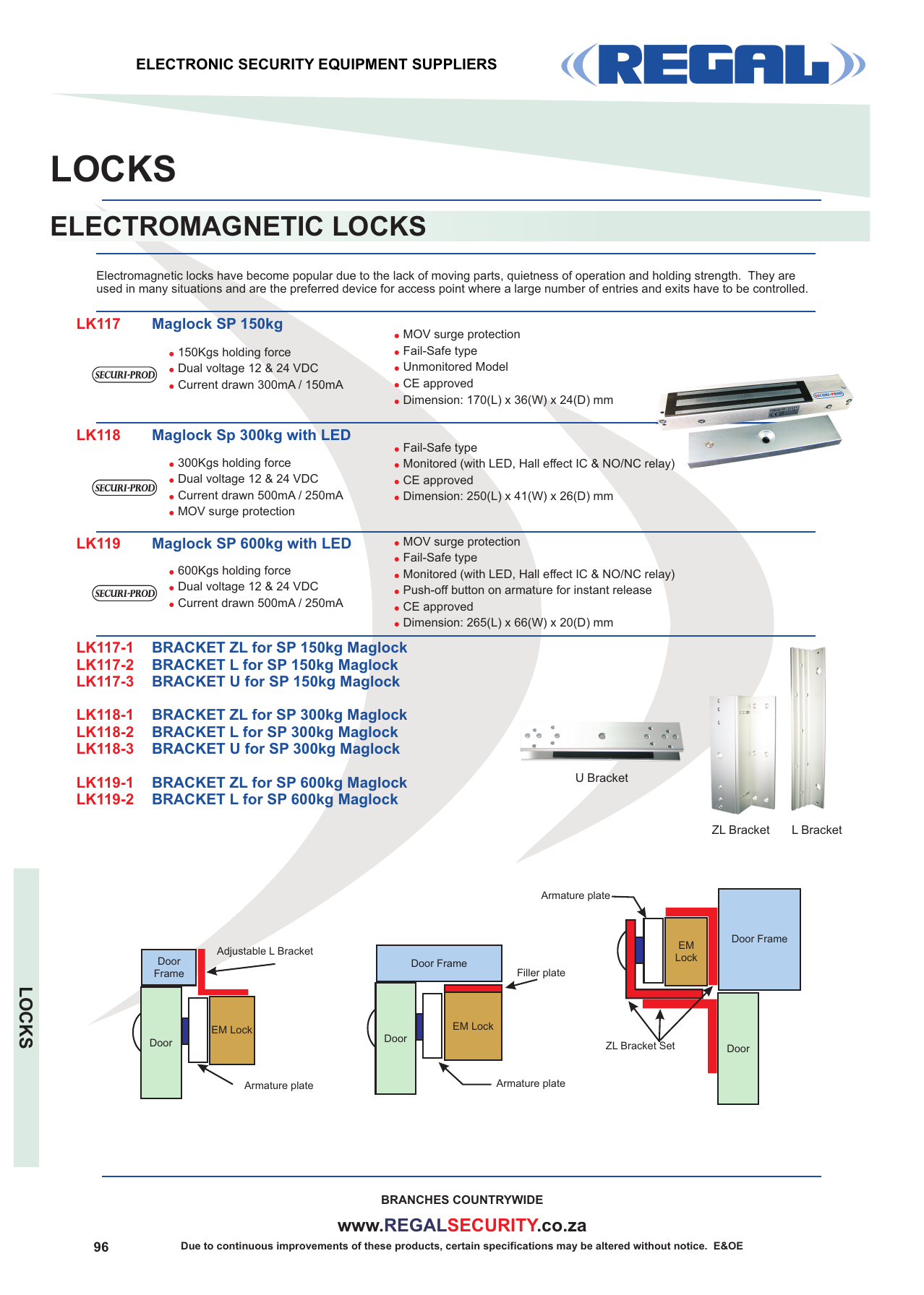 H MAGLOCK ELECTROMAGNETIC LOCK 650LBS 12/24VDC Details about   RETH INTERNATIONAL EM-300 