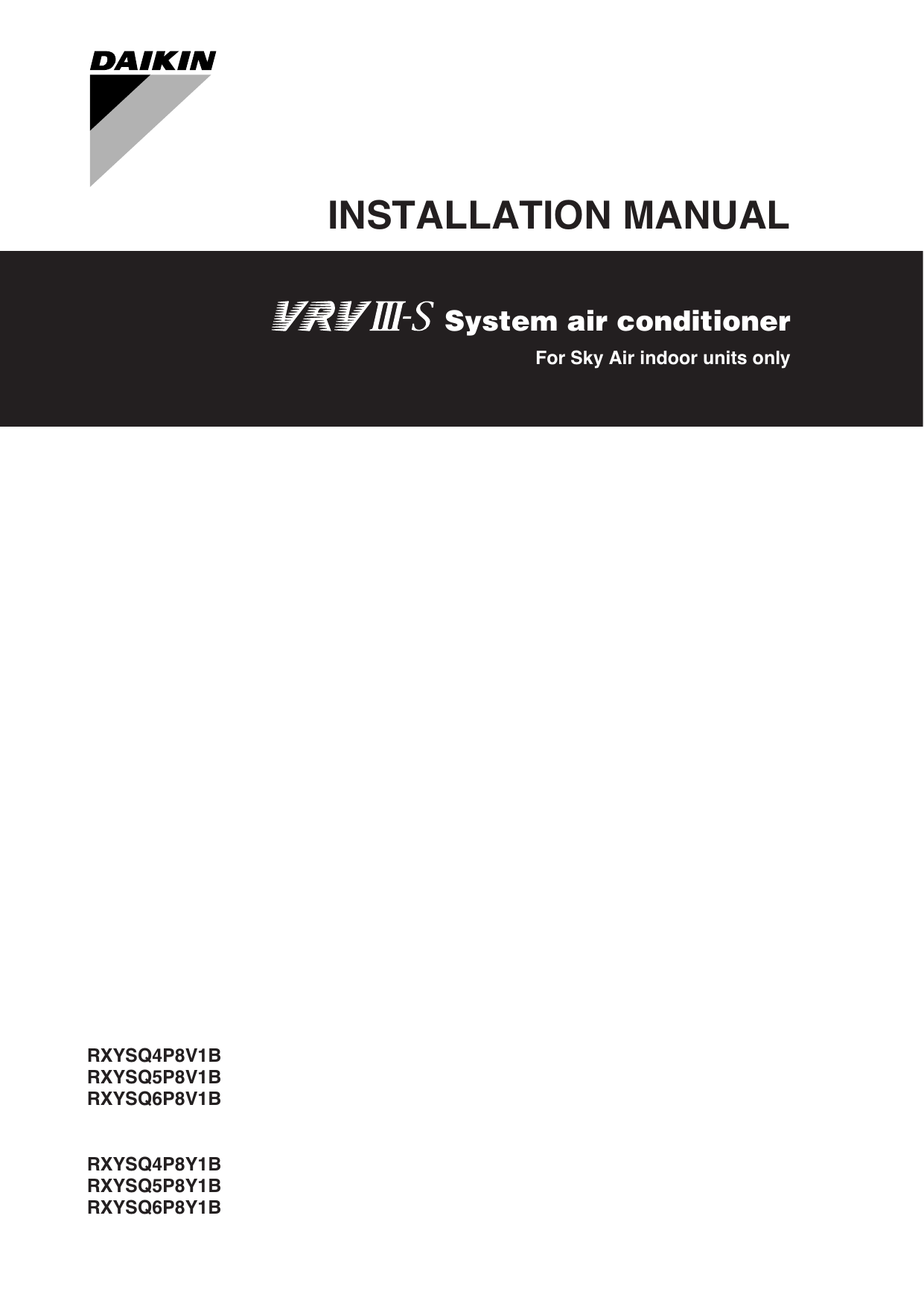 Daikin installation manual Manualzz