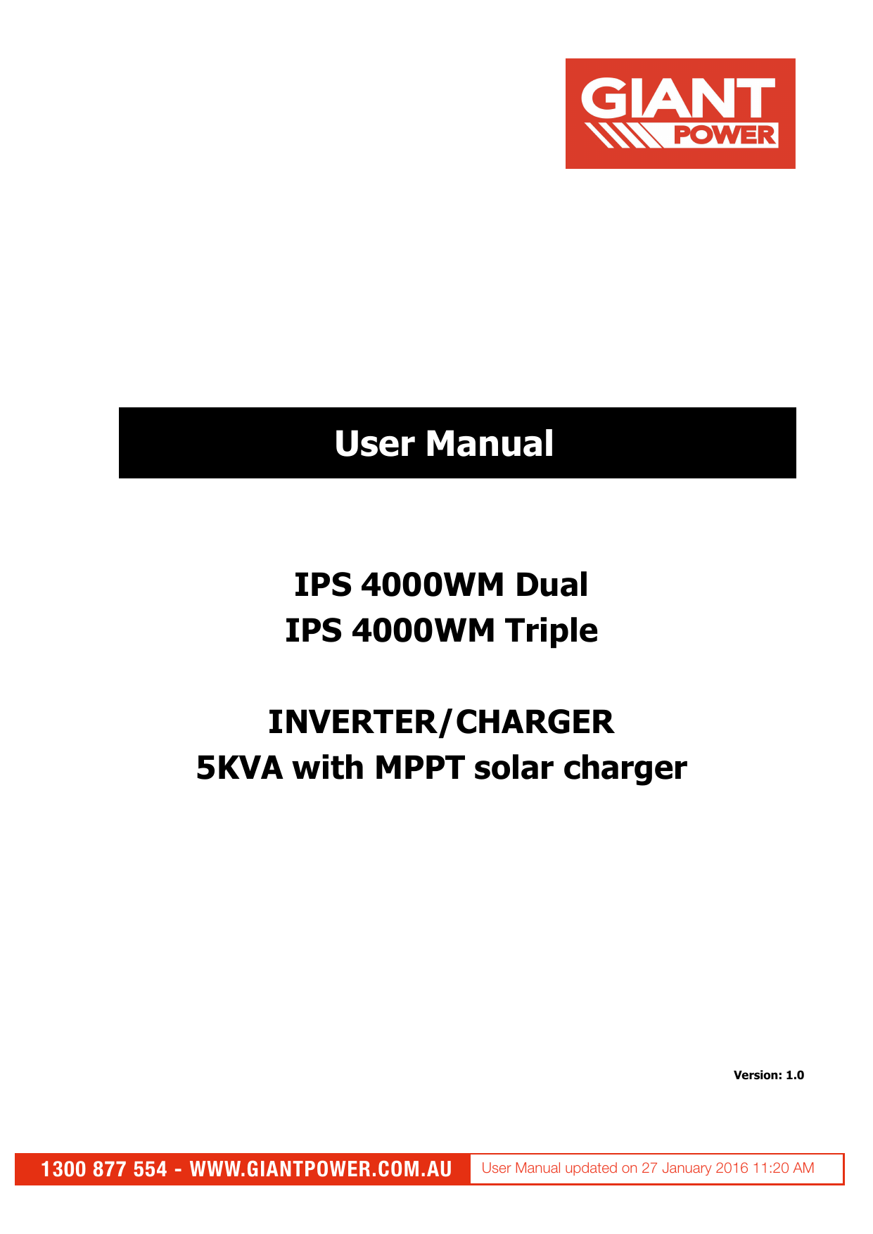 Voltronic Power Axpert Plus Duo User manual | Manualzz