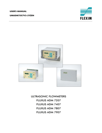 adm fluxus flowmeters ultrasonic manualzz