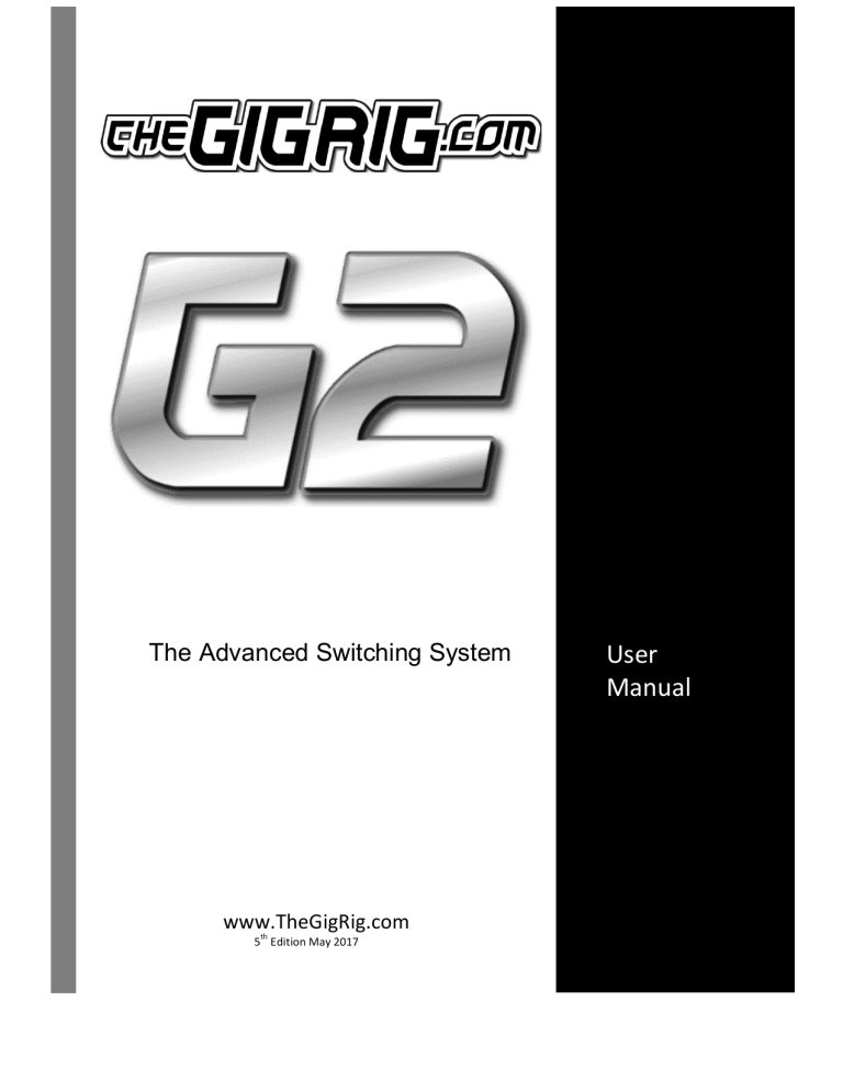 User Manual - The GigRig | Manualzz