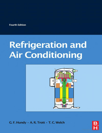 Refrigeration And Air Conditioning Fourth Edition Manualzz