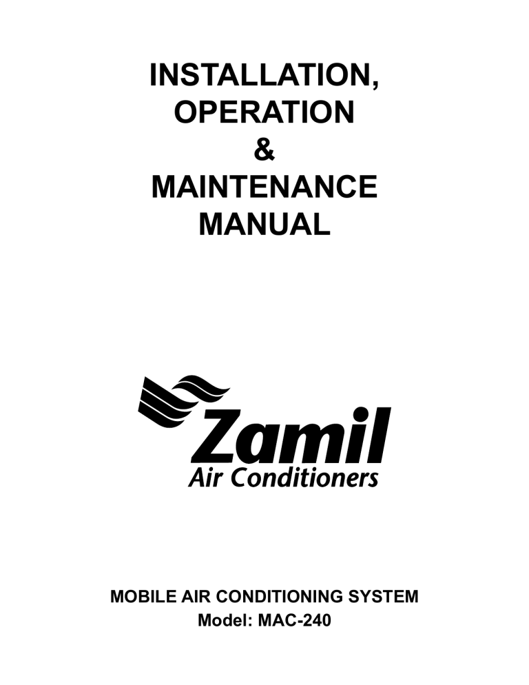 PDS IOM Zamil Air Conditioners Manualzz