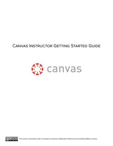 Canvas Instructor Getting Started Guide | Manualzz