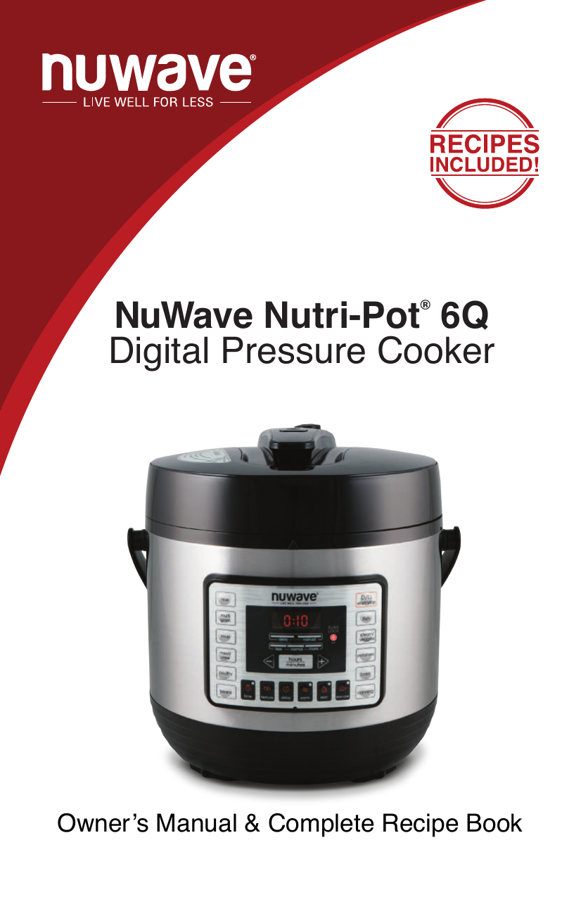 Pressure Cooker 32811 Jw 1601 06a Nuwave Nutri Manualzz