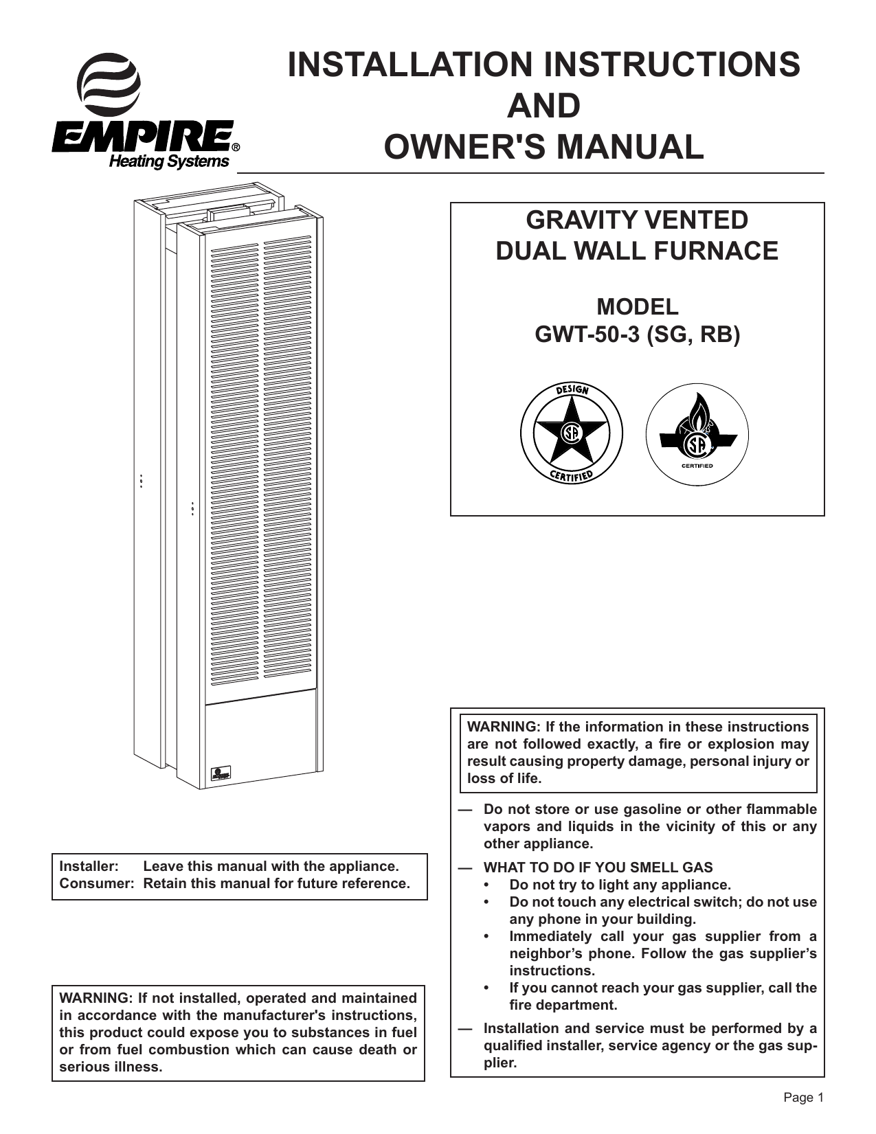 Parts List. Empire GWT-50-3 SG, GWT-50-3 RB, GWT-50-3 | Manualzz
