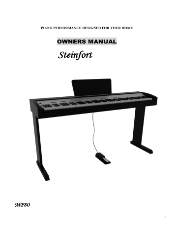 Steinfort MP80 Owner's Manual | Manualzz