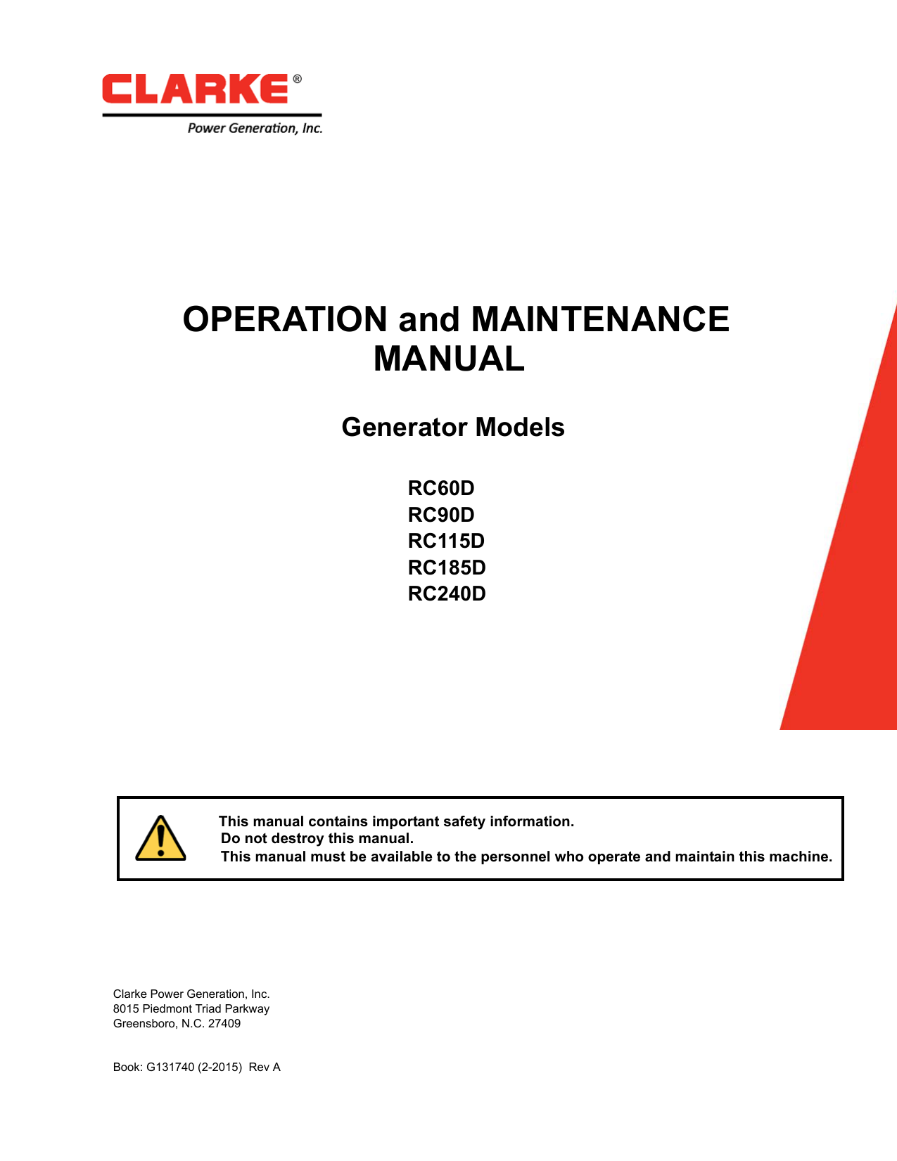 Operation And Maintenance Manual Manualzz