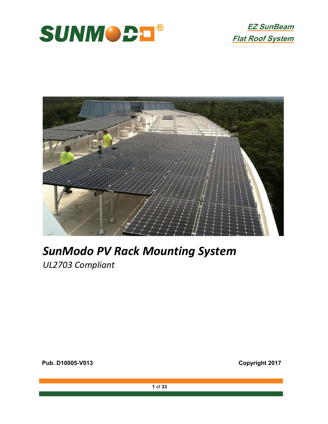 SunModo PV Rack Mounting System Manualzz