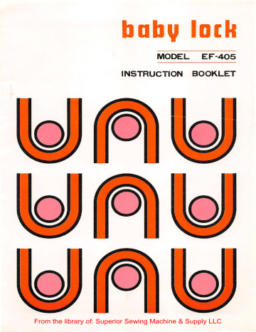 Juki Babylock Ef 405 Instruction Manual Manualzz