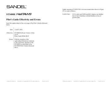 ST3400H Pilot`s Guide | Manualzz