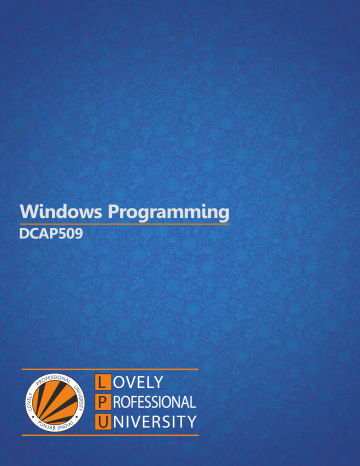 Dcap509 Windows Programming Affordable Quality Distance Manualzz
