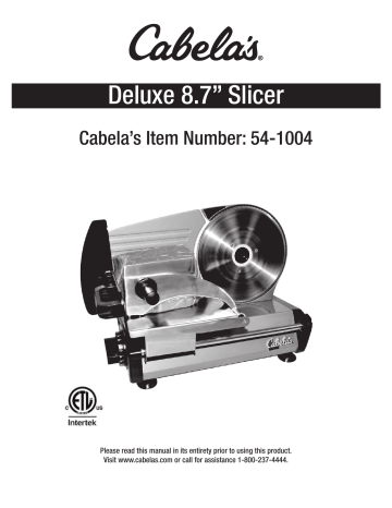 Cabela`s Deluxe 8.7 Slicer 541004