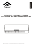 Ductless Mini Split Air Conditioner Installation Manual