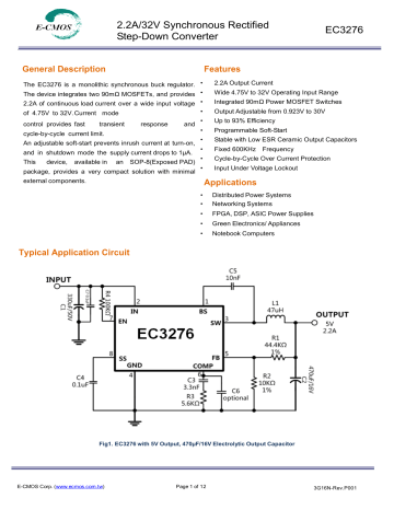 EC3276 Datasheet - Step-down Converter | Manualzz