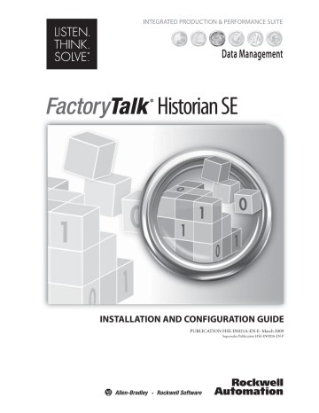 FactoryTalk Historian SE Installation and Configuration Guide | Manualzz