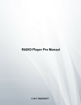 RADIO Player Pro Pro User's guide