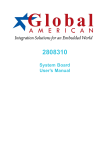 System board 2808310 User&rsquo;s Manual