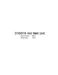 Valco Melton D10/D16 Hot Melt Unit Manual